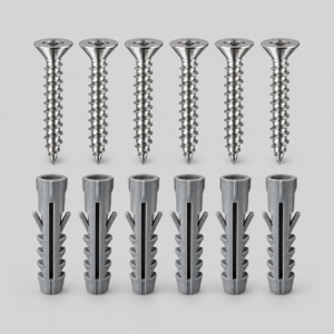 Screw and Wall Plug Set - 12 Pieces